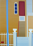 Boulevard 1 acryl op papier afm. 22 x 32,5 cm